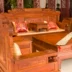 Dongyang mahogany sofa nguồn tài chính lăn Trung Quốc Ming và Qing triều cổ điển gỗ rắn đồ gỗ kết hợp gỗ hồng không sorrel - Bộ đồ nội thất Bộ đồ nội thất