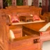 Dongyang mahogany sofa nguồn tài chính lăn Trung Quốc Ming và Qing triều cổ điển gỗ rắn đồ gỗ kết hợp gỗ hồng không sorrel - Bộ đồ nội thất mẫu tủ gỗ phòng khách hiện đại Bộ đồ nội thất