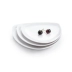 Nhà hàng giả sứ trắng nhà hàng bộ đồ ăn đặc biệt melamine đĩa nhựa vuông nhỏ chiên tấm món ăn thương mại