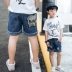 Trai quần short mùa hè 2018 mới lỏng phần mỏng trẻ em lớn lỗ quần trẻ em quần short denim Hàn Quốc phiên bản của thủy triều