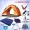 Lều ngoài trời 3-4 người 2 người cắm trại đôi câu cá tự động dày lên chống mưa cắm trại gia đình hoang dã - Lều / mái hiên / phụ kiện lều