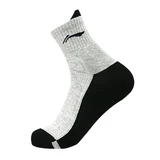 Li Ning, дышащие хлопковые носки, баскетбольное износостойкое полотенце для бадминтона, увеличенная толщина, впитывают пот и запах, средней длины, для бега
