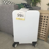 Белый универсальный чемодан подходит для мужчин и женщин с молнией на колесиках, японские и корейские