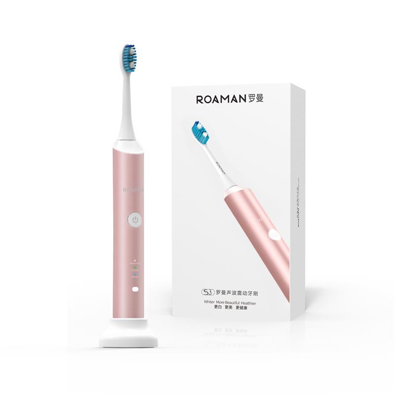 ROAMAN/罗曼s3 成人声波电动牙刷充电式智能牙刷家用软毛情侣牙刷