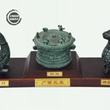 Jinzhuang Jinguang Sanbao Phoenix Lantern Медный барабан бог