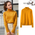 Senma Enterprise Store Wool Sweater Women 2018 Winter New Black Turtleneck Sweater Jacket Sweet Girl phiên bản Hàn Quốc áo khoác len nữ Cardigan