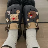 Crocs, туфли, мультяшная пряжка для обуви, креативный аксессуар, 2 карат