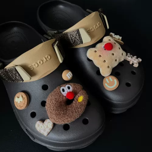 Crocs, туфли, мультяшная пряжка для обуви, креативный аксессуар, 2 карат