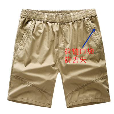 Mùa hè thường năm-quần người đàn ông trung niên của cha mặc người đàn ông trung niên lỏng cũ cotton quần short mỏng mặc