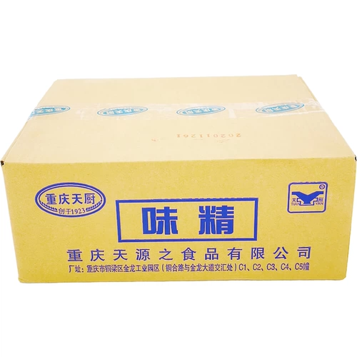 Весь мешок с Chongqing Tianfu MSG 454GX22 Bag Tianyan Powder MSG содержит соляные моносодий -глютен -содержащие производители.