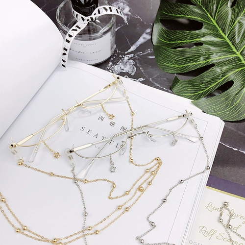 Румяна, брендовые очки, объектив, цепь подходит для мужчин и женщин, популярно в интернете