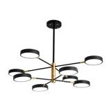 Креативная светодиодная современная дизайнерская люстра для гостиной, минималистичный светильник для спальни, скандинавский стиль, популярно в интернете