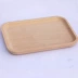 Khay nhỏ hình chữ nhật bộ đồ ăn bằng gỗ gỗ rắn trà gỗ cup cup món ăn khay nước bằng gỗ Nhật Bản hộ gia đình tấm gỗ