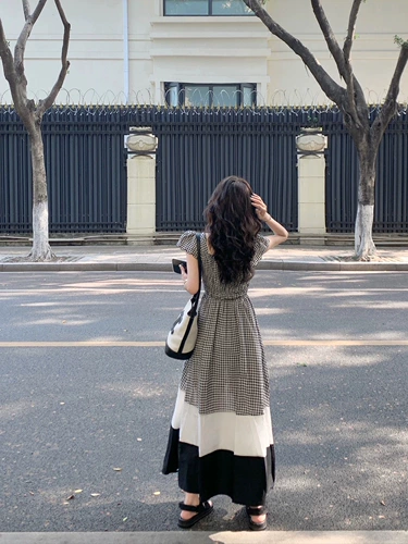 Дизайнерское платье, приталенный корсет, летняя длинная юбка, французский стиль, тренд сезона