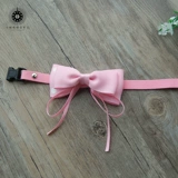 Розовая галстук-бабочка, милый аксессуар, ювелирное украшение, регулируемый чокер с бантиком