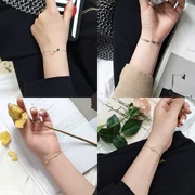 Hàn quốc phiên bản của đơn giản ins gió sinh viên pha lê bracelet tính khí chic cá tính gió lạnh Sen Sở của bạn gái tay trang sức nữ