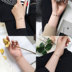 Hàn quốc phiên bản của đơn giản ins gió sinh viên pha lê bracelet tính khí chic cá tính gió lạnh Sen Sở của bạn gái tay trang sức nữ Vòng đeo tay Clasp