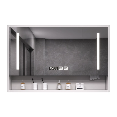tủ gương nhà tắm Tủ gương phòng tắm thông minh bằng gỗ chắc chắn, tủ gương nhà vệ sinh riêng biệt gương phòng tắm treo tường, giá treo gương nhà vệ sinh, tủ lưu trữ tủ gương nhà tắm gương tủ nhà tắm 