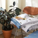 Хлопковое летнее одеяло, прохладное одеяло для школьников, можно стирать