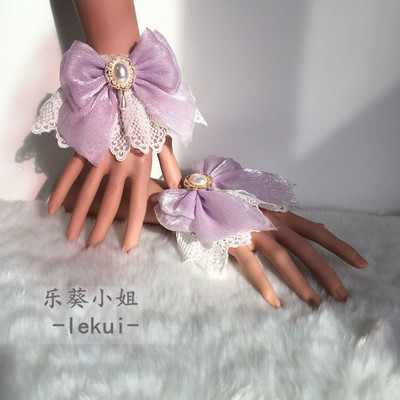 taobao agent Japanese girl sweet Lolita bow soft girl lolita sleeves can take Miss Frara angel handle multi -color