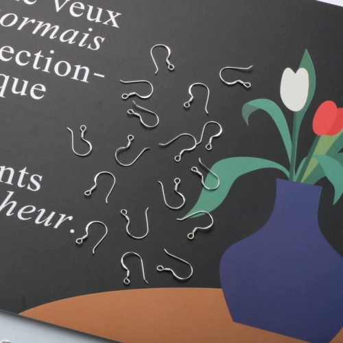 S925, серьги, аксессуар ручной работы, аксессуары, серебро 925 пробы, 18 карат, простой и элегантный дизайн, DIY