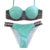 Poly ngực mới trừu tượng in hình bán cầu áo tắm bikini bikini áo tắm bikini châu Âu và Mỹ xuyên biên giới - Bikinis đồ bơi nữ dài tay Bikinis