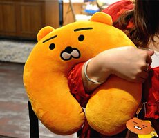 U- типа подушка 韩国卡考超萌狮子ryanu型枕 金南俊同款办公室飞机颈枕
