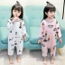 Bộ đồ ngủ cho bé Xiêm Mùa xuân và mùa thu 1 3 tuổi Đàn ông cotton dài tay 2 bé gái Dịch vụ tại nhà Công chúa cho bé Túi ngủ 0 - Áo liền quần Áo liền quần