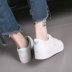 2018 mới giày trắng nữ mùa thu và mùa hè thêu hoang dã sinh viên Hàn Quốc giày vải đường phố lươi giày dày giày trắng Plimsolls