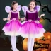 Halloween quần áo trẻ em tay dài tuyết công chúa váy cô gái trang phục bướm phù hợp với váy elf váy mẫu giáo - Trang phục