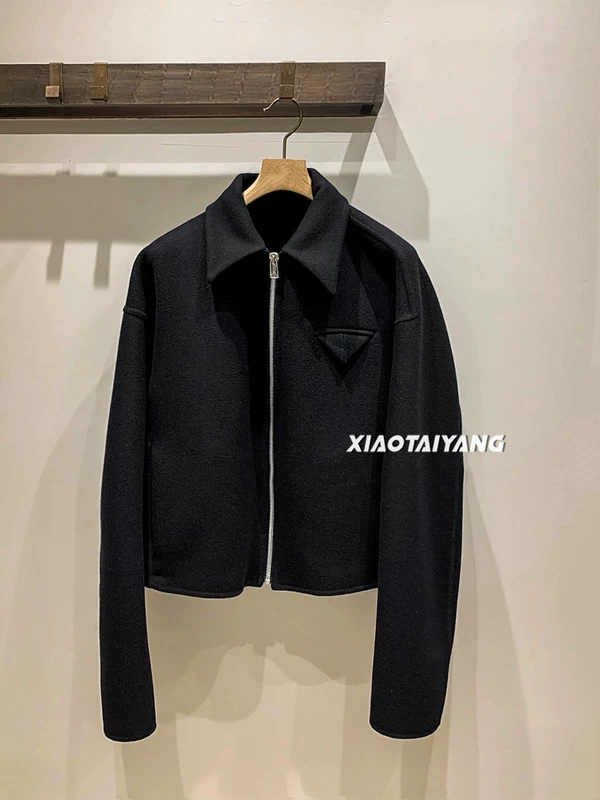Pure TM шерсть 23FW тяжелая шерсть Cleanfit упрощенный подвесной короткий широкий волосы молния жакет жакет
