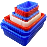 Пластиковая корзина для коммерческого использования, прочная прямоугольная сушилка