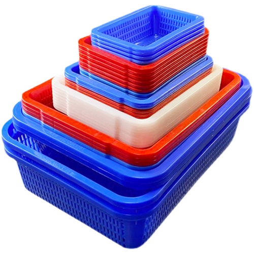 Пластиковая корзина для коммерческого использования, прочная прямоугольная сушилка