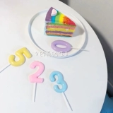 Новый продукт корейский день рождения цифровой торт свечей на подсвечении