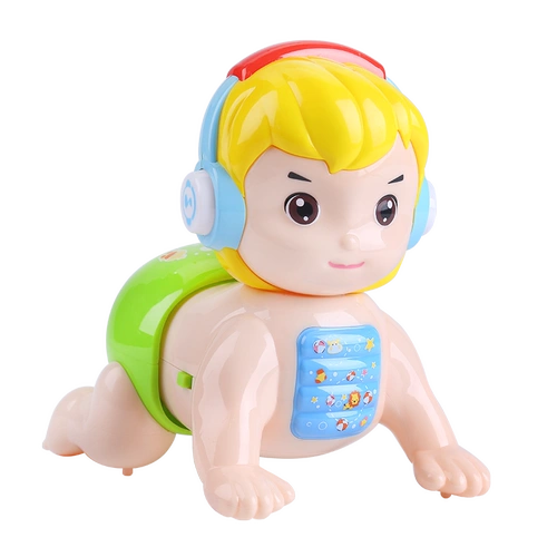 Электрическая игрушка для ползания для младенца, увлекательная кукла для матери