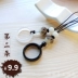 Dệt kiểu Trung Quốc dây đeo điện thoại di động dây ngắn nữ mô hình điện thoại di động vỏ mặt dây chuyền nam U đĩa vòng khóa treo - Nhẫn Nhẫn