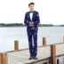 Suit nam đêm trình diễn trang phục buổi tối studio ảnh cưới tổ chức thanh niên tự tu sân khấu biểu diễn đẹp trai phù hợp với - Suit phù hợp Suit phù hợp