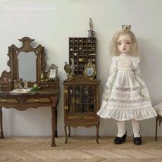 bjd场景道具娃屋 【定金】百年庄园系列四件套6分bjd小布blythe娃屋家具材料包diy