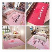 Thảm phòng ngủ cạnh giường cô gái màu hồng công chúa dễ thương cô gái trái tim cửa hàng quần áo thời trang đường phố tùy chỉnh mat - Thảm