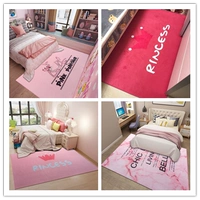 Thảm phòng ngủ cạnh giường cô gái màu hồng công chúa dễ thương cô gái trái tim cửa hàng quần áo thời trang đường phố tùy chỉnh mat - Thảm thảm lót