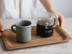 Nhật Bản KINTO walnut gỗ hình chữ nhật không trượt khay cốc cà phê đồ dùng khay cafe Cà phê