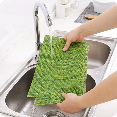 ПВХ компилированная подушка для еды простая водонепроницаемая сетка сетки сетки можно промыть подушка с подушкой для посуды подушка