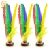 Lông gà lông màu lông cầu lông sinh viên thi hoa thể dục hoa 毽 kháng đá chìa khóa dày nhựa - Các môn thể thao cầu lông / Diabolo / dân gian