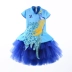 Cô gái Guzheng Trang phục Trẻ em Công chúa Tutu Trình diễn Trang phục Trung Quốc Áo gió Sinh viên Điệp khúc Đầm dự tiệc - Trang phục Trang phục