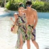 Cặp đôi mới bơi đồ bơi chia ba mảnh che ngực nhỏ suối nước nóng khu nghỉ dưỡng bãi biển cặp đôi bơi lội