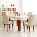 Bộ bàn ăn tối giản hiện đại kết hợp có thể thu vào bộ bàn ghế nhà hàng phong cách Bắc Âu kết hợp bộ bàn ghế với bếp cảm ứng sofa gỗ đơn giản Bộ đồ nội thất