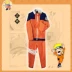 Naruto Naruto cos Uzumaki Naruto quần áo trẻ em cùng thế hệ quần áo bảo vệ trán phù hợp với anime Cosplay Naruto