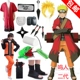 Naruto Uzumaki Naruto trang phục hóa trang áo choàng thế hệ thứ hai quần áo áo khoác tóc giả Bộ hoàn chỉnh còn hàng