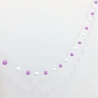 Светлый фиолетовый и белый шар для волос (DIY)