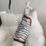 Туто Дьюэнь Кошачья одежда, одежда для кошачьей кошки, сладкий и прохладный стиль, тонкие летние хлопковые подвески доступны в 6 цветах